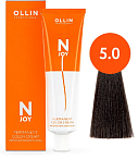 Крем-краска для волос перманентная OLLIN N-Joy 5.0 светлый шатен 100 мл. 