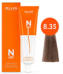 Крем-краска для волос перманентная OLLIN N-Joy 8.35 светло-русый золотисто-махагоновый 100 мл. 