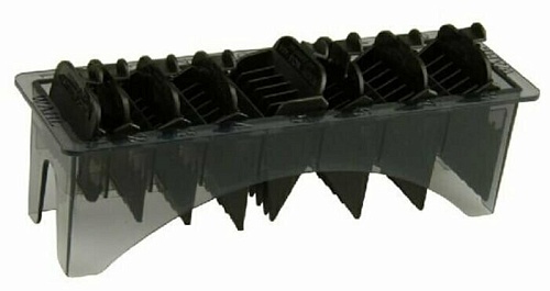 Набор пластиковых насадок черные с касетой для хранения Attachment comb set #1-8  Wahl 3170-517