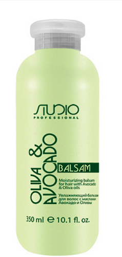 Бальзам увлажняющий для волос с маслами авокадо и оливы Studio Professional Olive and Avocado 350 мл