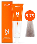 Крем-краска для волос перманентная OLLIN N-Joy 9.75 блондин коричнево-махагоновый 100 мл. 
