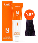 Крем-краска для волос перманентная 0.82 Сине-фиолетовый OLLIN N-Joy  100 мл.  
