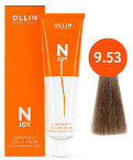 Крем-краска для волос перманентная OLLIN N-Joy 9.53 блондин махагоново-золотистый 100 мл. 