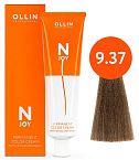 Крем-краска для волос перманентная OLLIN N-Joy 9.37 блондин золотисто-коричневый 100 мл. 