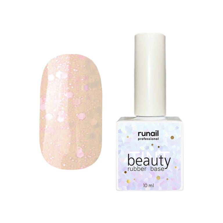 База цветная каучуковая для гель-лака Beauty TINT Glitter Mix 10 мл