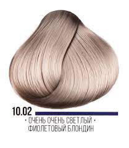 Cтойкая крем-краска для волос 10,02 очень-очень светлый фиолетовый блондин интенсивный Kaaral AAA Hair Cream Colorant 100 мл