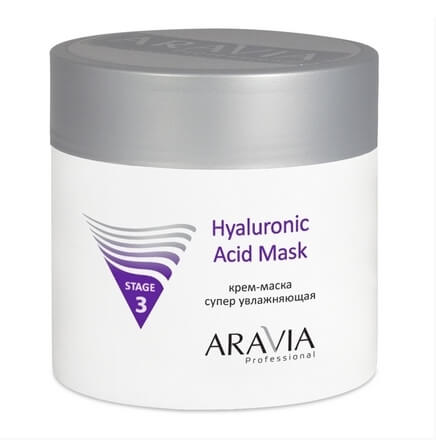 Крем-маска супер увлажняющая Aravia Professional Hyaluronic Acid Mask 300 мл