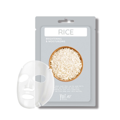 Маска для лица с экстрактом Риса Rice Sheet Mask Yu.R ME 25 гр