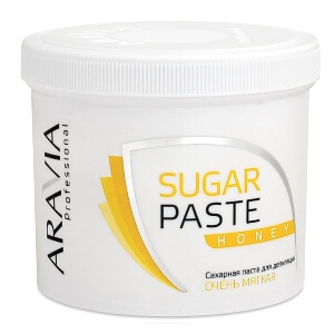 Паста сахарная для депиляции медовая очень мягкой консистенции Aravia Professional 750 гр.  