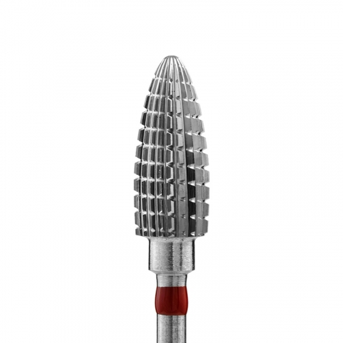 Фреза твердосплавная Пуля d-6 мм КАТРИН зернистость Мелкая (Красная) 13604