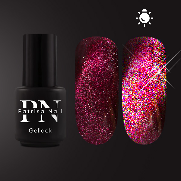 Гель-лак PARTY NIGHT FLASH MAGNETIC дикая ягода PATRISA-NAIL 35 мл  № B188 