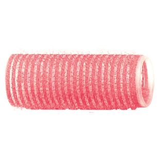 Бигуди-липучки розовые d 24 мм 12 шт
