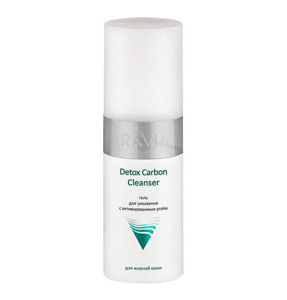 Гель для умывания с активированным углём Detox Carbon Cleanser Aravia 150 мл