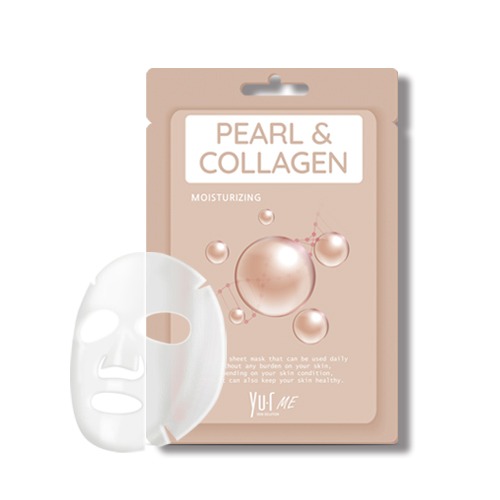 Маска для лица с экстрактом Жемчуга и Коллагена Pearl & Collagen Sheet Mask Yu.R ME 25 гр