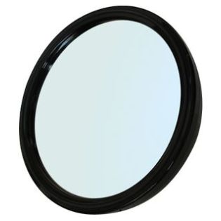 Зеркало заднего вида черное круглое d 23 см