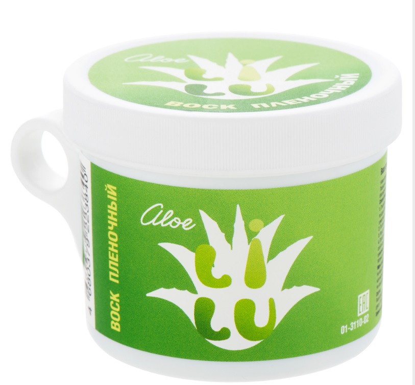 Воск плёночный для депиляции в банке для СВЧ 02 Aloe LILU Irisk 100 гр