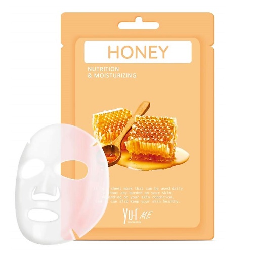Маска для лица с экстрактом Мёда Honey Sheet Mask Yu.R ME 25 гр