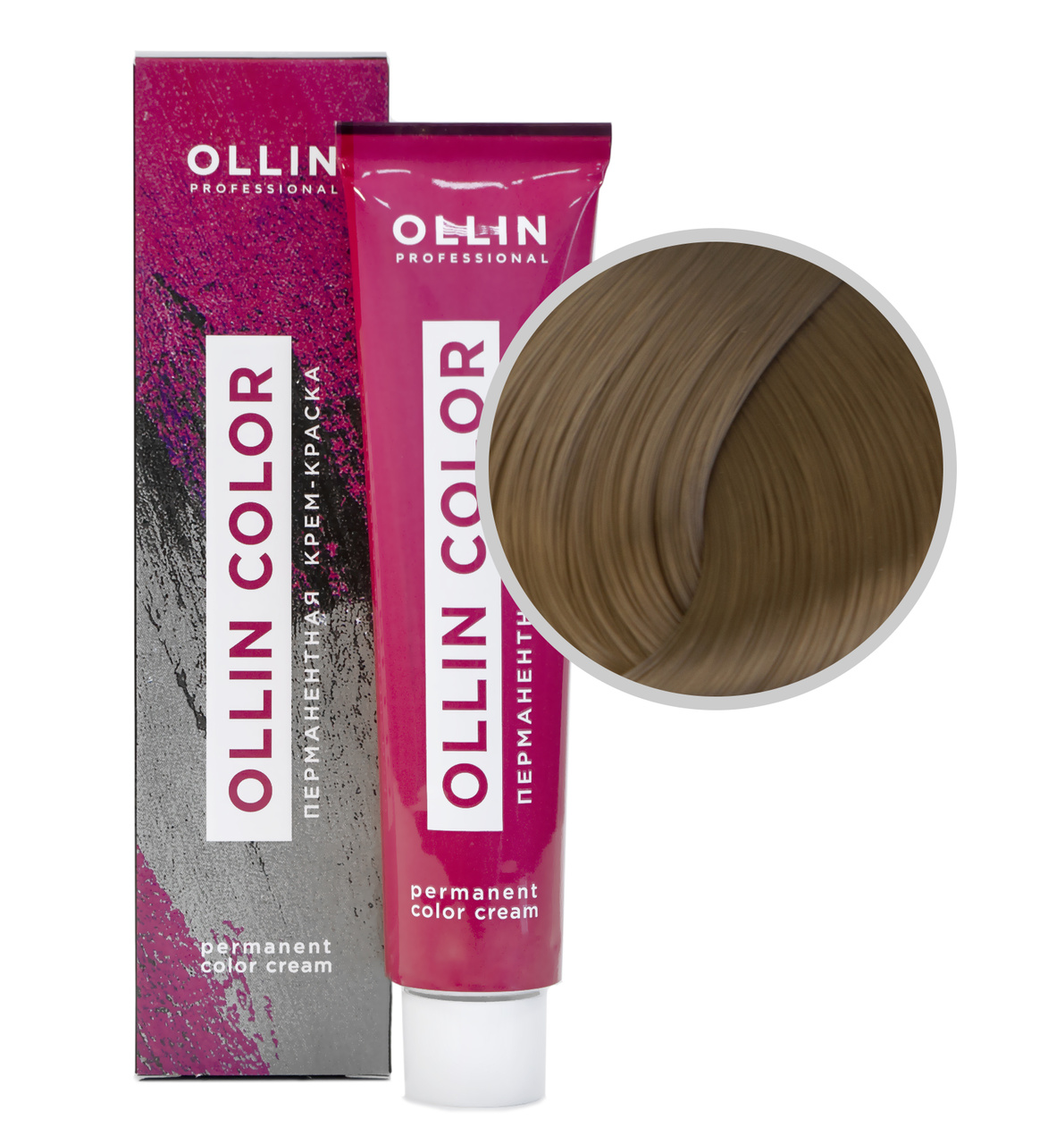 8,1 Крем-краска перманентная светло-русый пепельный Ollin Color Ollin Professional 60 мл