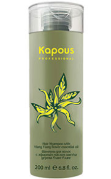 Шампунь для волос с эфирным маслом цветка дерева иланг-иланг Kapous Professional  Yilang-Yilang 200 мл.  