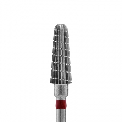 Фреза твердосплавная Конус закругленный d-5 мм ИРМА зернистость Мелкая (Красная) 35004