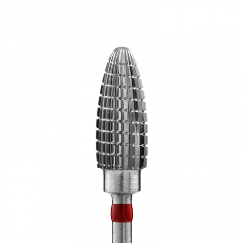 Фреза твердосплавная Пуля d-6 мм ЭДНА зернистость Мелкая (Красная) 23604