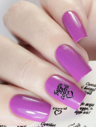 Втирка фиолетовая для дизайна ногтей