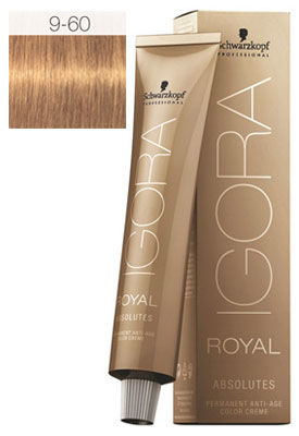 Краска для волос блондин шоколадный натуральный SCHWARZKOPF PROFESSIONAL IGORA ROYAL ABSOLUTES 9-60