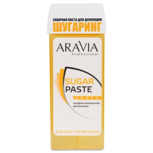 Паста сахарная для депиляции в картридже медовая очень мягкой консистенции Aravia 150 гр. 