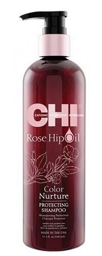 Шампунь защита цвета с маслом Дикой Розы CHI Rose Hip Oil Shampoo 739 мл