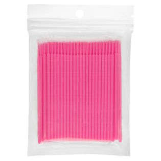 Микрощеточки в пакете размер L 100 шт 01 розовые