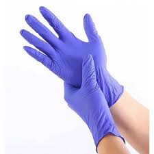 Перчатки нитриловые неопудренные, текстур, нестерильные S фиолетовые Nitrile Hands Cle Kapous 100 шт