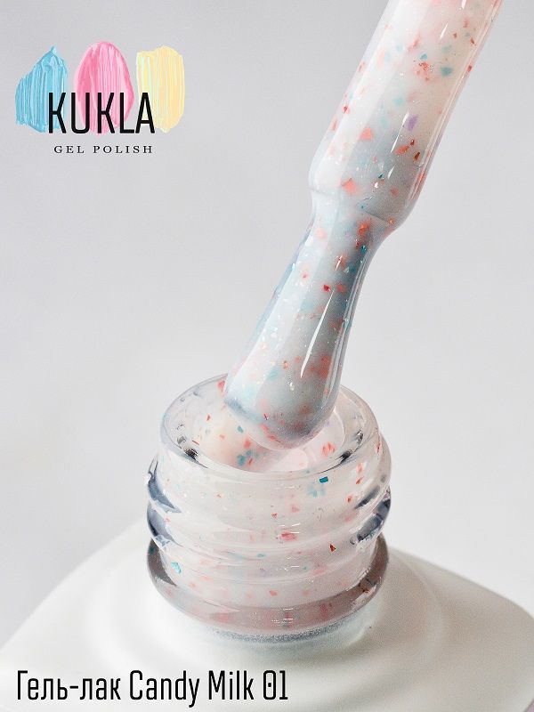 01 Гель-лак для ногтей Candy Milk Kukla Gel 9 мл