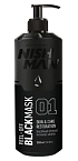 Маска для лица мужская черная Black Nishman 200 мл