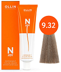 9,32 Крем-краска перманентная блондин золотисто-фиолетовый N-Joy Ollin Professional 100 мл