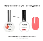 5387 УФ-гель жидкий цветной самовыравнивающийся флакон Liquid Builder UV Gel Color Runail 15 мл
