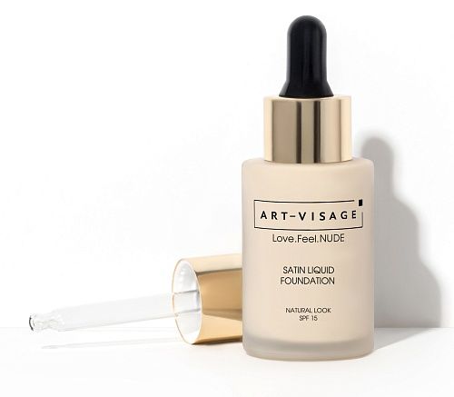Крем тональный для лица жидкий с сатиновым финишем 401 айвори Love.Feel.Nude Art-Visage 34 мл