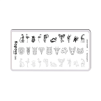 Пластина для стемпинга Crazy story Animal print 1 Kapous Nails