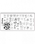 Пластина для стемпинга Crazy story Dogs Kapous Nails
