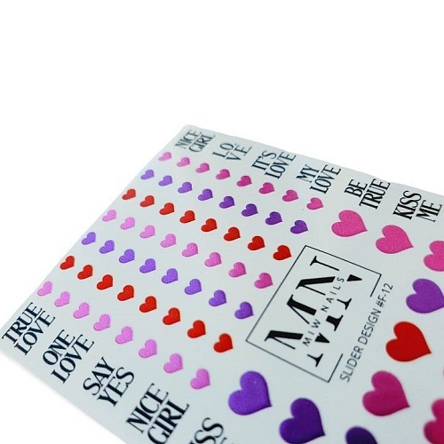 12F Слайдеры для дизайна ногтей Фольгированый Miw Nails 2 гр