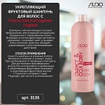 Шампунь для волос укрепляющий фруктовый с гранатом и ягодами годжи Studio Professional 1000 мл