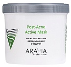 Маска для лица альгинатная рассасывающая с бадягой Post-Acne Active Aravia 550 мл