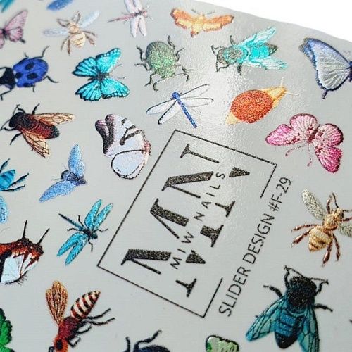 29F Слайдеры для дизайна ногтей Фольгированый Miw Nails 2 гр (лето)