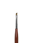 DS63R Кисть наклонная синтетика имитация под колонок №2 Roubloff
