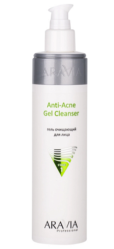 Гель очищающий для жирной и проблемной кожи лица Anti-Acne Cleanser Aravia 250 мл