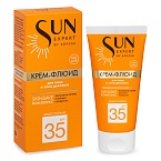 Крем-флюид солнцезащитный SPF-35 для лица и зоны декольте Sun Expert Krassa 50 мл