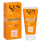 Крем-флюид солнцезащитный SPF-35 для лица и зоны декольте Sun Expert Krassa 50 мл