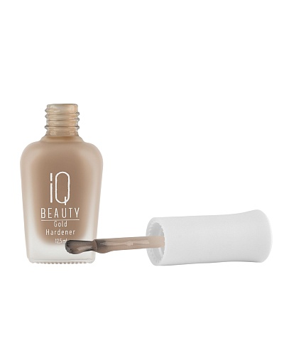Укрепитель для ногтей с коллоидным золотом Nude Gold Hardener IQ Beauty 12,5 мл