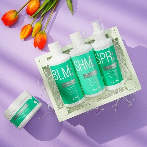 Спрей-уход для волос придание объема Volumizing Leave-in Spray Tefia 250 мл