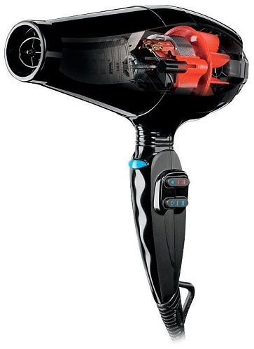 Фен для волос Veneziano ионизация 2 насадки 2200 Вт черный BaByliss Pro