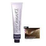 10,7 Крем-краска перманентная светлый блонд коричневый Ollin Performance Ollin Professional 60 мл